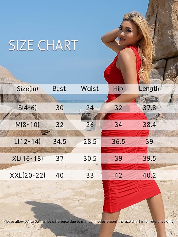 LAGSHIAN Women Bodycon One Shoulder Sleeveless Ruched Midi Dress Black by LAGSHIAN - Used condition - Image 8