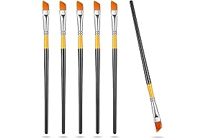 Angled Paint Brushes Acrylic Watercolors Oil Gouache Face Body Detail for Kids Adult