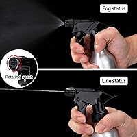 Vista 6 de JinYan Botella de spray de aluminio vacía de 8.5 fl oz, 2 unidades de pulverizador confiable, botellas de atomizador vacías para peluquería