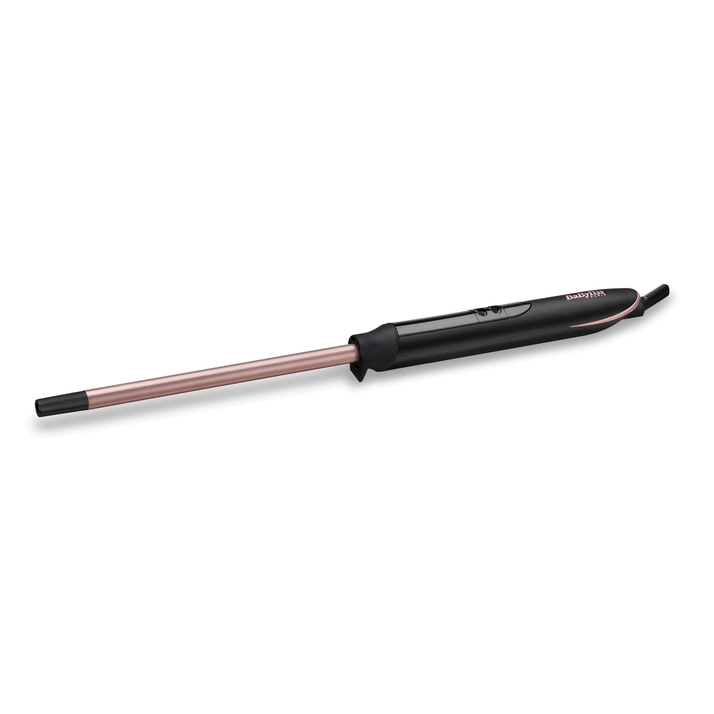 Babyliss C260E Easy Waves, Triferro Beach Waves Con Rivestimento In Ceramic Titanium, Nero & C449E Ferro Arricciacapelli Professionale Diametro 10 Mm, Rosa Nero