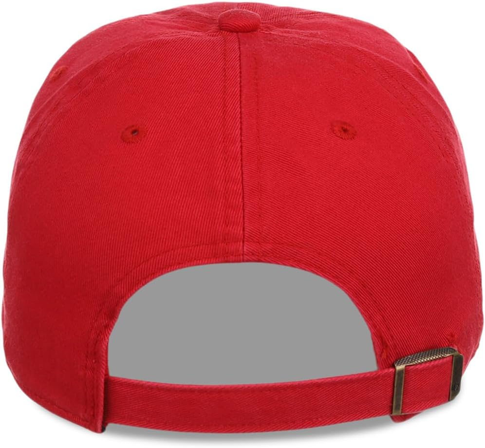 '47 Blank Classic Clean Up Cap, Adjustable Plain Baseball Hat for Men and Women – Red - Image 4