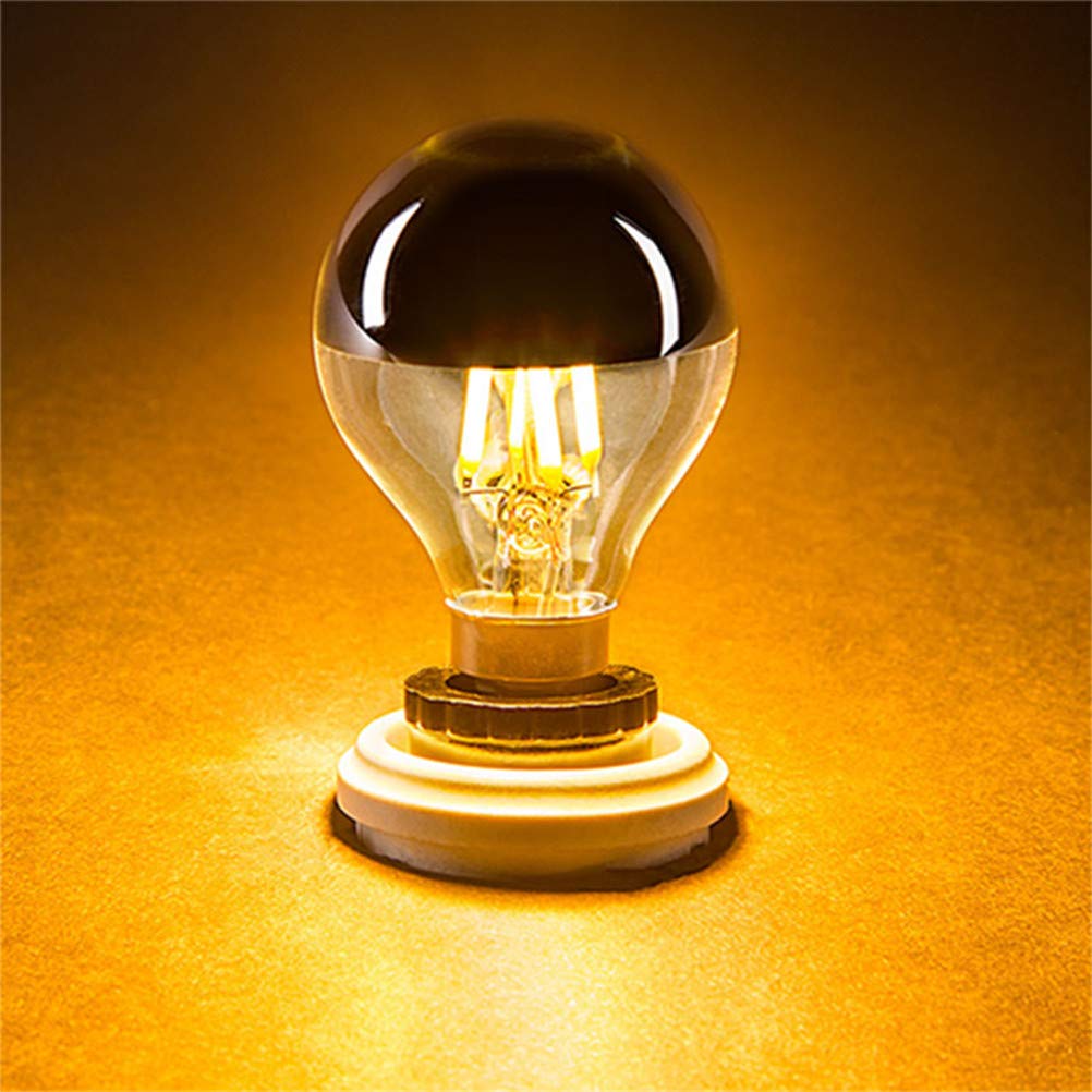 Oro Specchio Bubble G45 del globo della luce del filamento della lampadina LED, 4W / E14 bianco caldo 2700K LED Illuminazione decorativa, Per la casa lampadina dimmerabile,10pcs