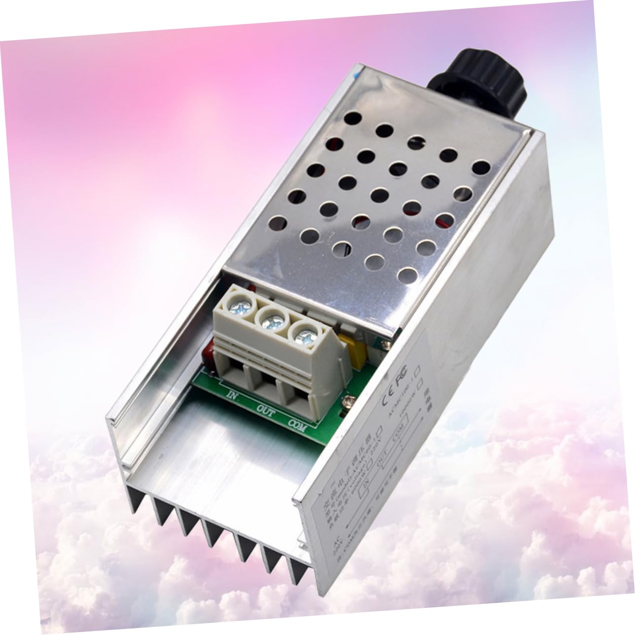 Regulador de Voltaje de 10000 W 0-220v Carcasa de Metal Claro | Control por Silicio, Metal, para Lámpara y Motor Pequeño, Ajuste de Atenuación y Temperatura