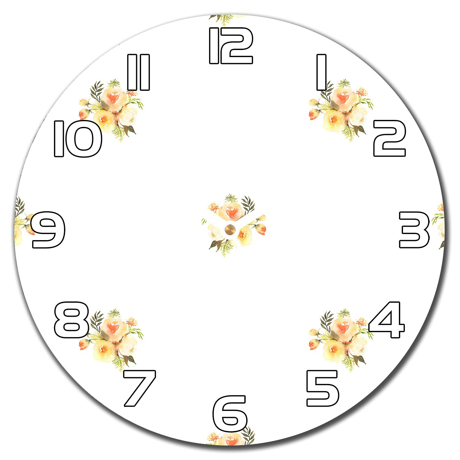Horloge en verre bouquets fleurs florales pour offrir une décoration de salon