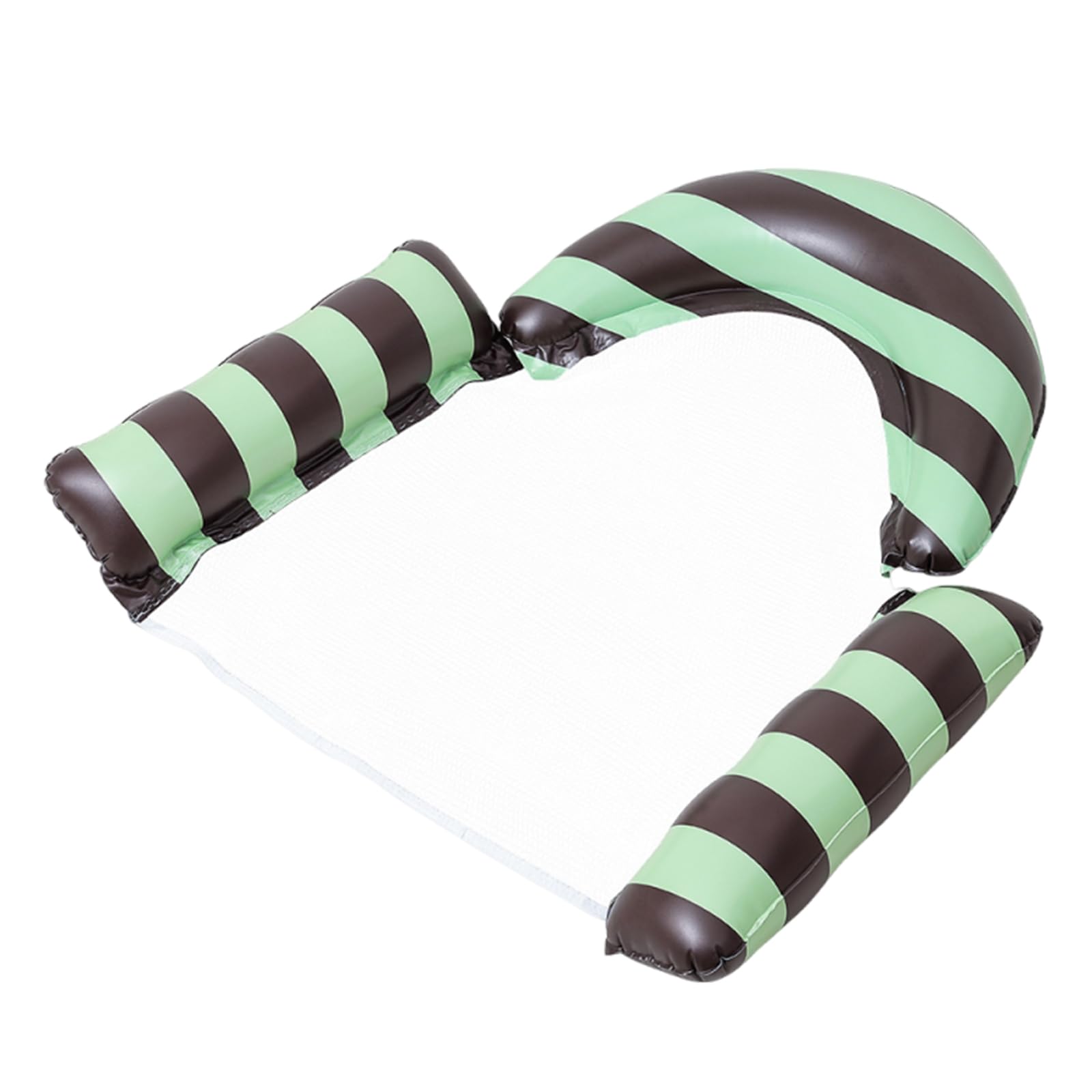 Chaise Longue Flottante rayée en PVC, lit d'eau Pliable Polyvalent