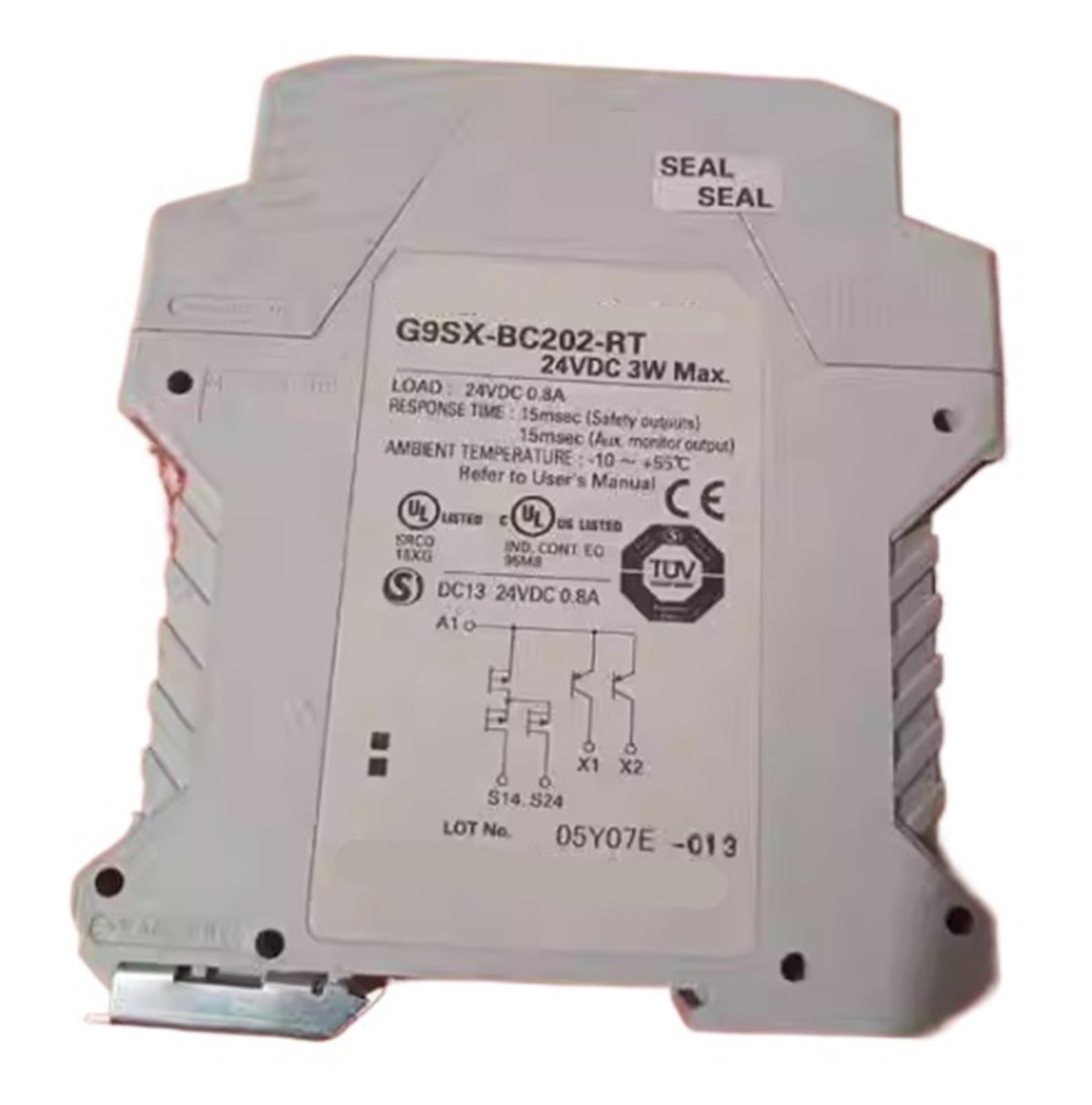 Relais G9SX-NS202-RT 24 V CC protection contre défauts électriques machine