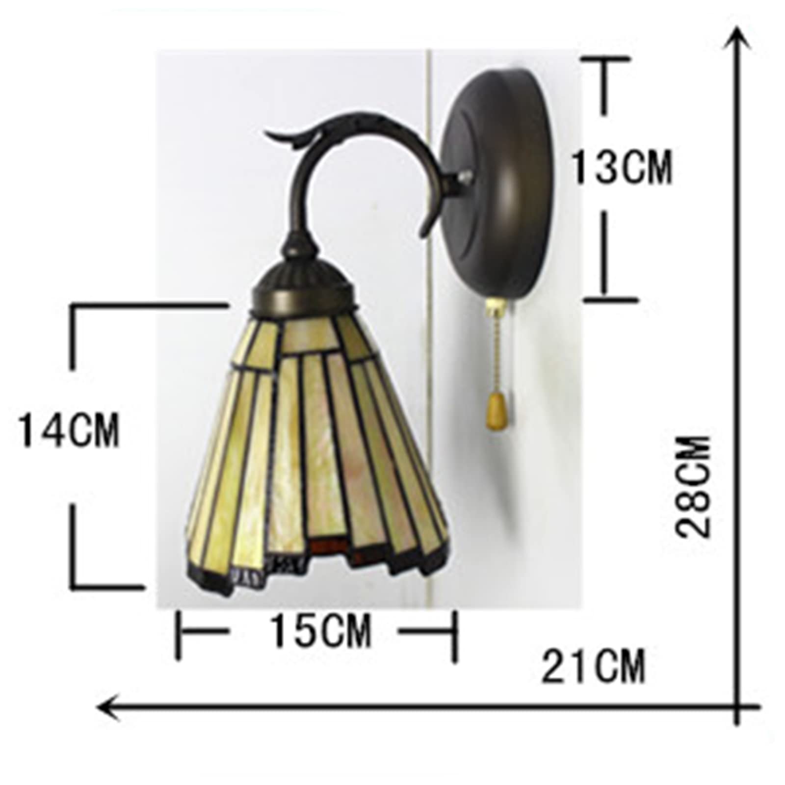 Lampa Ścienna, Styl Tiffany, Kreatywna Lampa Nocna, Witraż Do Dekoracji Domu, Sypialnia, Oświetlenie Wewnętrzne