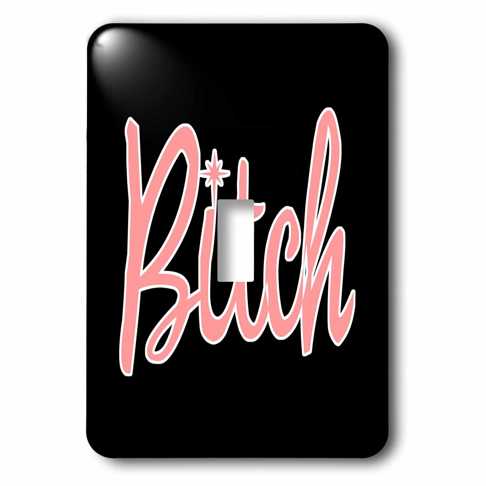 Interrupteur à baïonnette 3dRose LSP_32815_1 Bitch Black décoratif multicolore pour votre maison