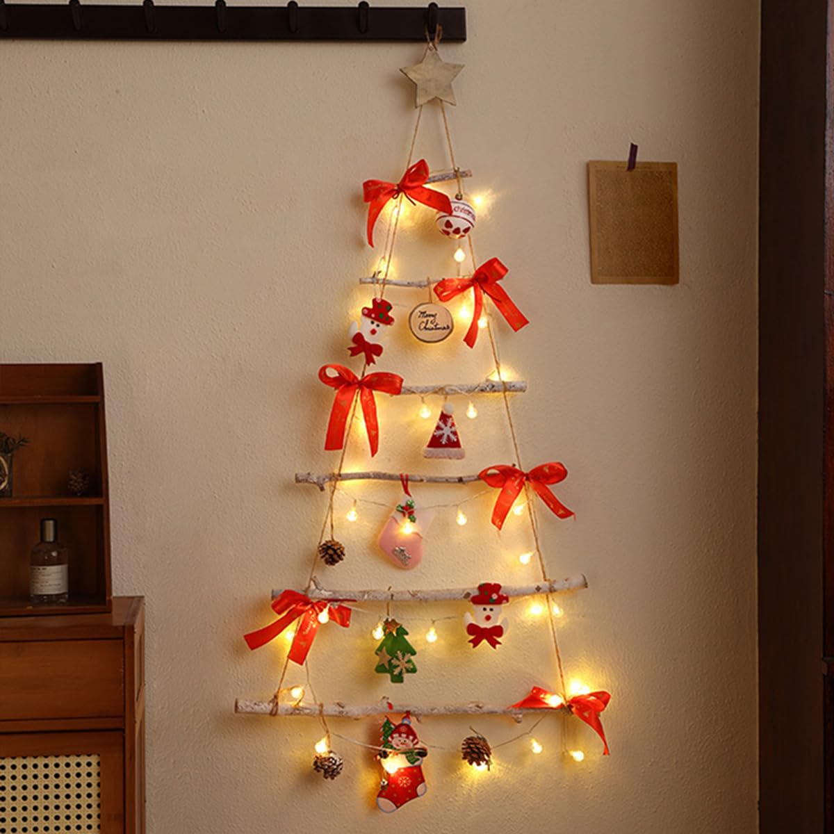 Amazon | Jinmoioy 壁掛けタイプ クリスマスツリー クリスマスラダー