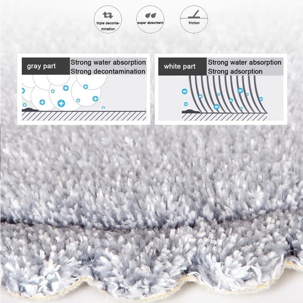 Mopa de microfibra autolimpiante con cabezal giratorio de 360° para limpieza de madera dura, laminado, mármol, azulejos y paredes