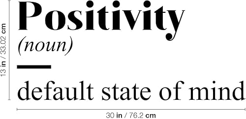 Miniatura 3 de Calcomanía de vinilo para pared, positividad, 13 x 30 pulgadas, moderna, inspiradora, definición positiva, para dormitorio, armario, hogar, escuela,