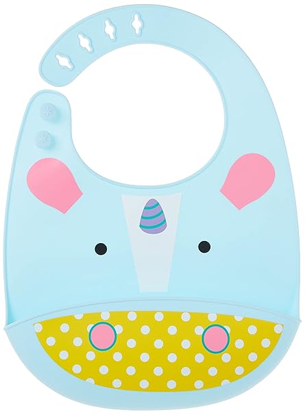 Skip Hop Zoo Fold & Go Silicone Bib