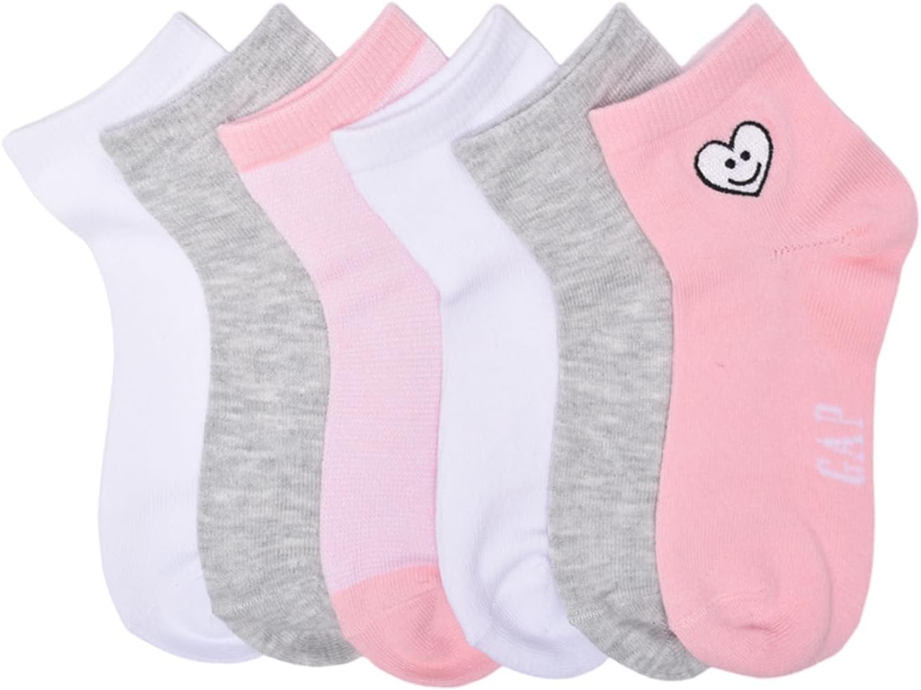 GAP Girls' Quarter Crew Soft & Stretchy Socks (Multi-Pack) - Image 2