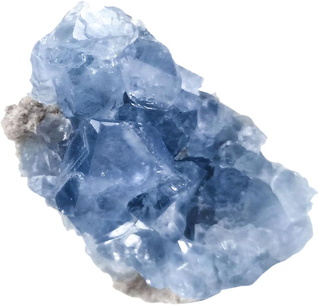 1pc Natural Celestite Ore Healing Crystal Specimen for Home Decoration Unique Random Shape Mineral Geology Collection Variation
