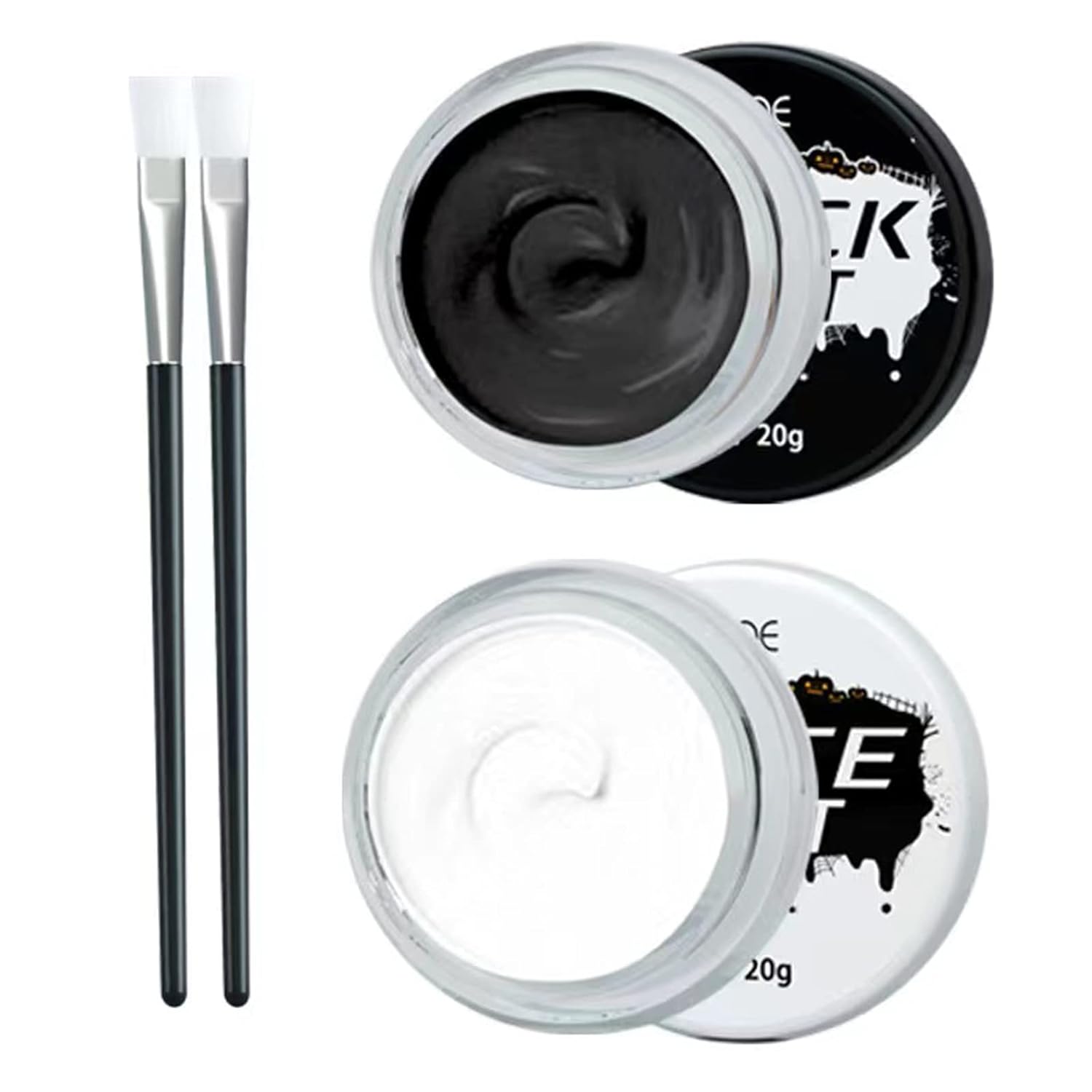 Black Face Paint, White Paint Halloween Cosplay SFX Makeup