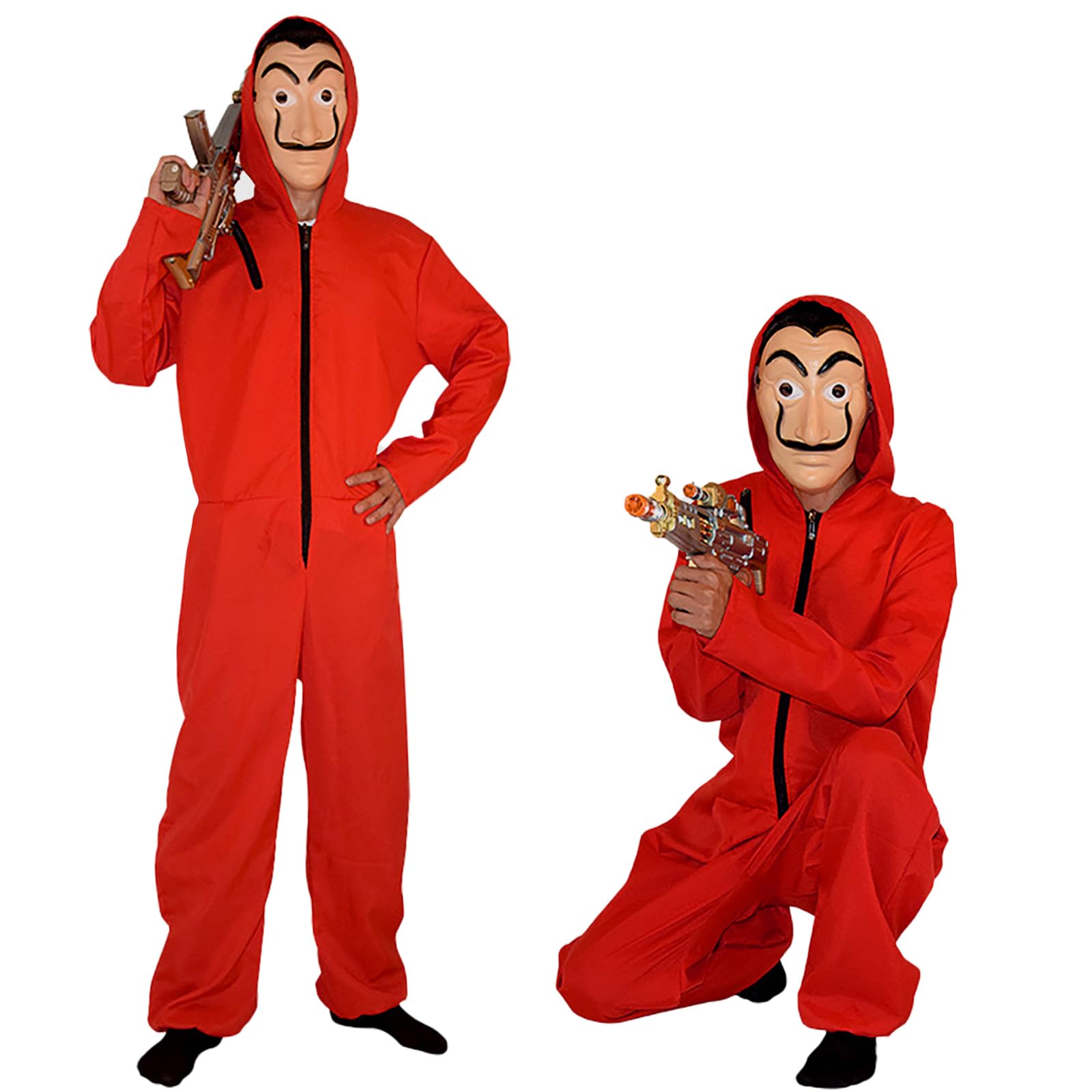 Amazon.co.jp: [hxunyu] ペーパーハウス ハロウィン コスプレ つなぎ＋