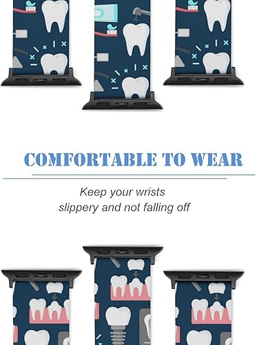 Vista 221 de Correa de reloj de silicona suave compatible con Iwatch Correa deportiva para hombres/unisex/jóvenes compatible con Iwatch Series