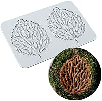 Vista 15 de TUKE Moldes de encaje para decoración de pasteles, moldes de silicona de hojas 3D para hornear moldes de gomitas, moldes de fondant de arcilla