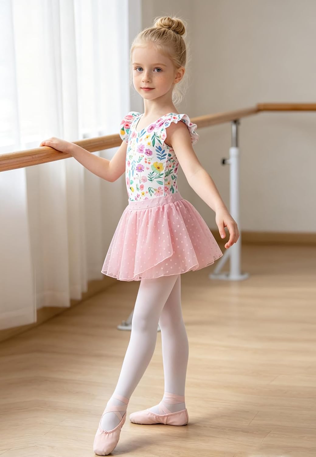 Funnycokid Girls Ballet Leotards Gymnastics Dance Dress Ballerina Outfit
