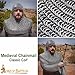 Lord of Battles Chainmail Coif 10mm 16g Riveted Round & Flat Solid Rings – Lightweight Aluminum Medieval Armor Hood – LARP, Movie, Theater & Renaissance Knight Gear