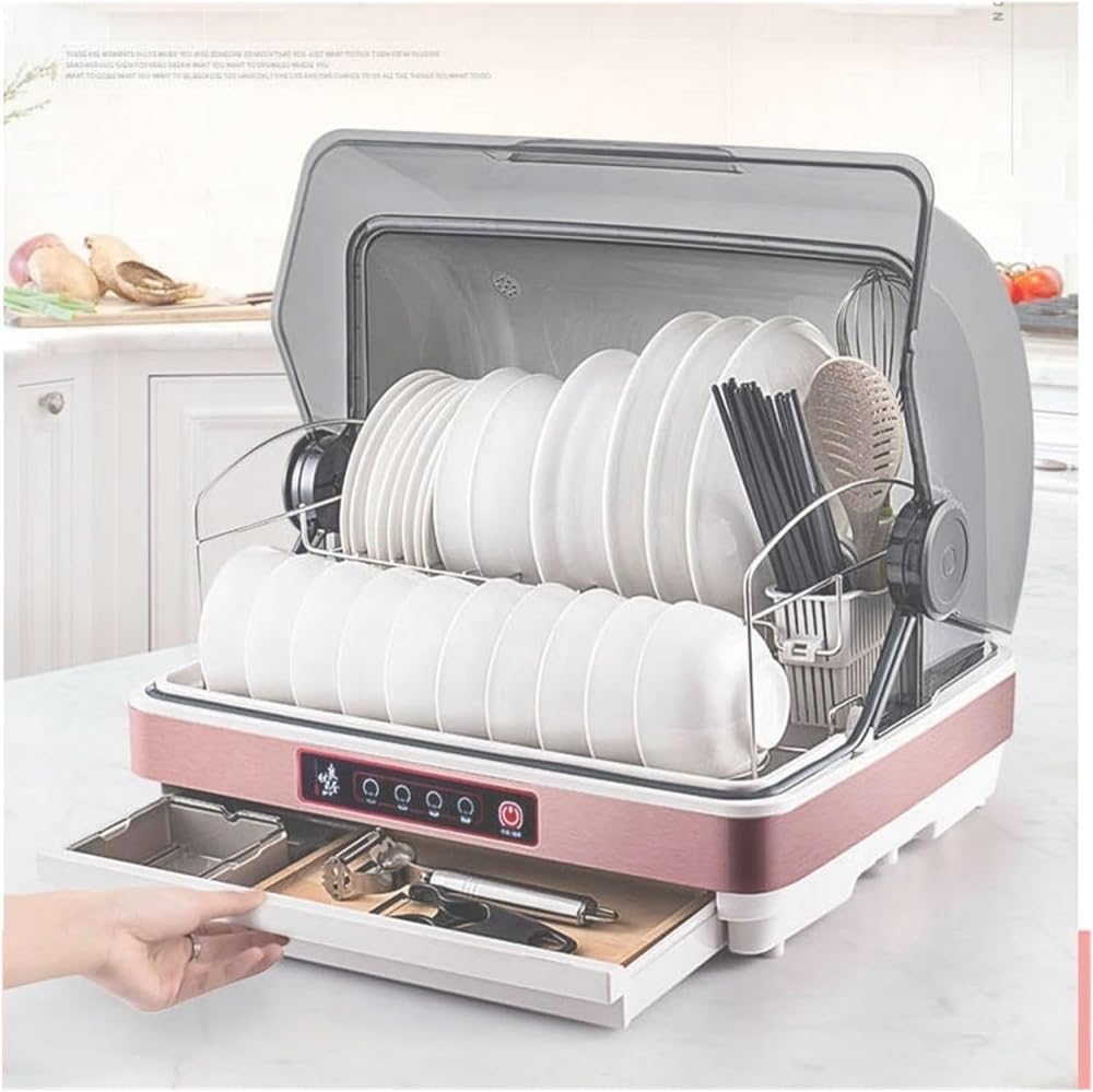 Armoire de désinfection UV compacte pour vaisselle, couverts et baguettes avec séchage intégré