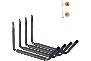 Heavy Duty Giant Arm Wall Mount Storage Hook Rack 4-Pack, Chair Hanger for Garage Wall