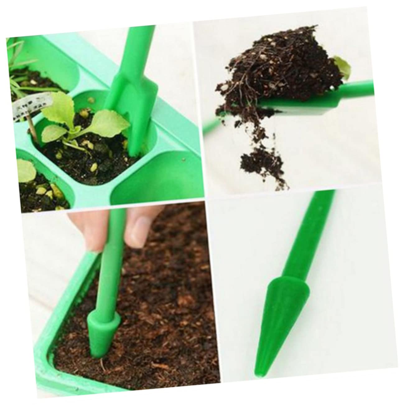 Toyvian 50 Juegos Kit de Herramientas de Jardinería de Herramientas de Trasplante Excavación y Deshierbe para Verduras y Suculentas para Cuidado de Plantas Macetas y