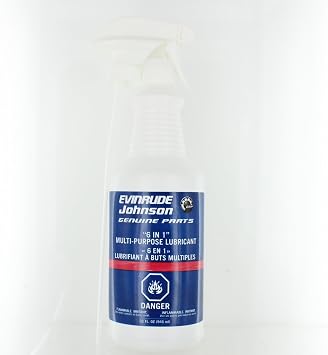 Johnson Evinrude New OEM 6 in 1 Multi-Purpose Lubricant Spray, 0775782