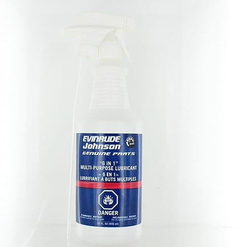 Johnson Evinrude 0775782 - Aerosol lubricante multiusos OEM 6 en 1