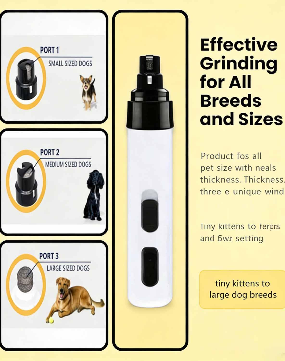 Lime Silencieuse Pro, Précis Et Faibles Vibrations Pour Tous Chien & Chat