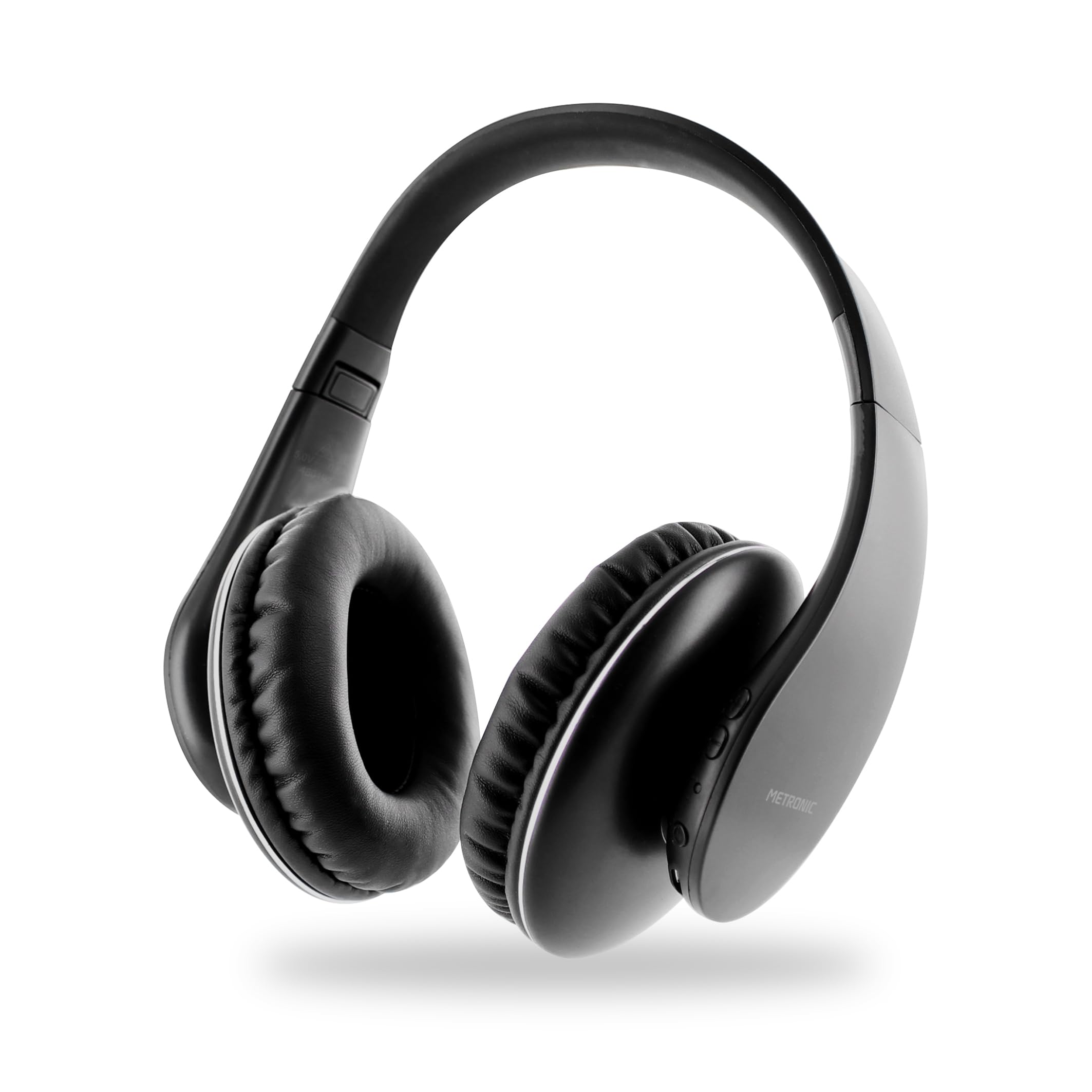 METRONIC Casque TV Stéréo sans Fil, Entrée Optique Numérique, Léger et Ergonomique, Réglage du Volume sur Casque - 480200