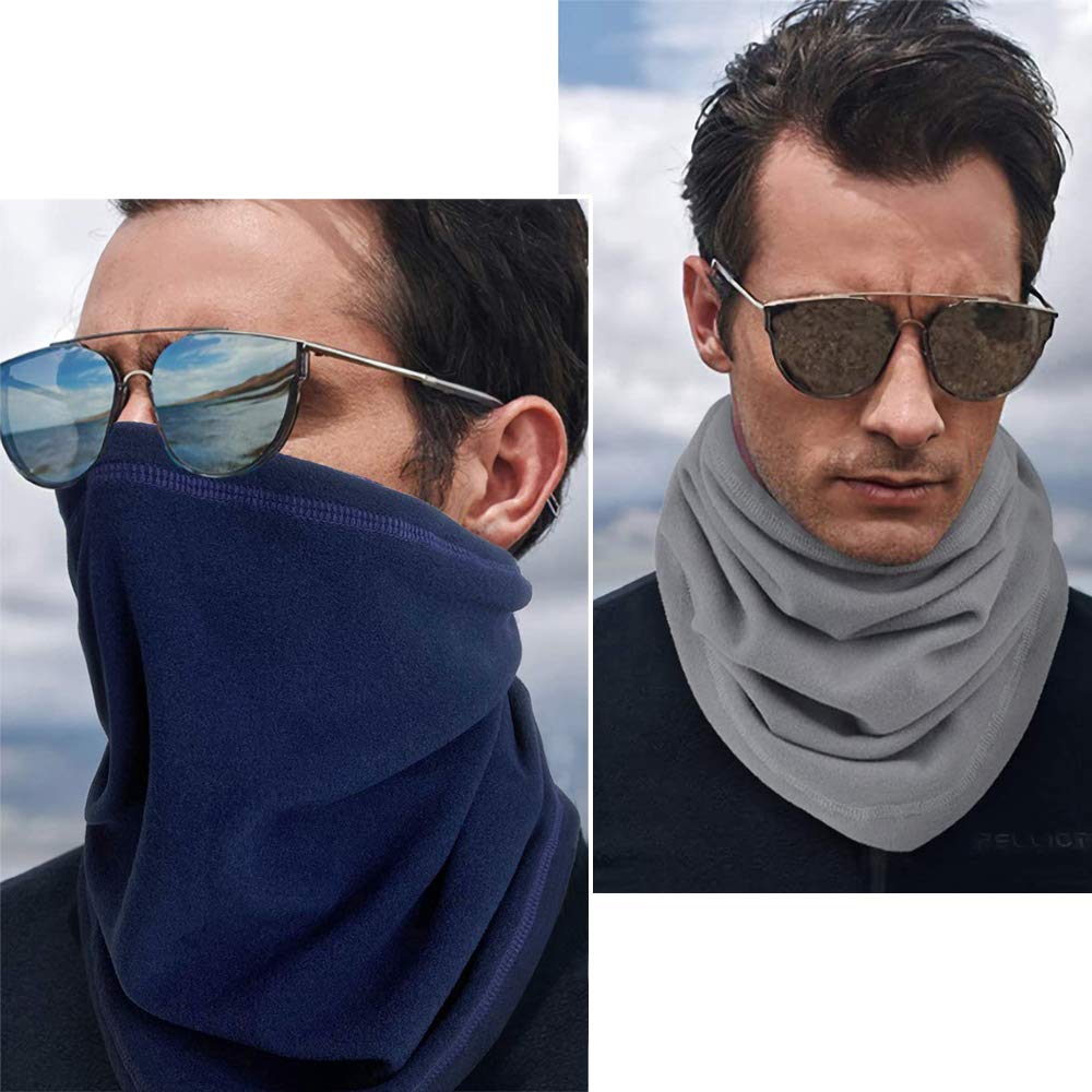 XNIVUIS 2 Pcs Tour De Cou Cache, Tour De Cou Gaiter Cagoule Pour Homme
