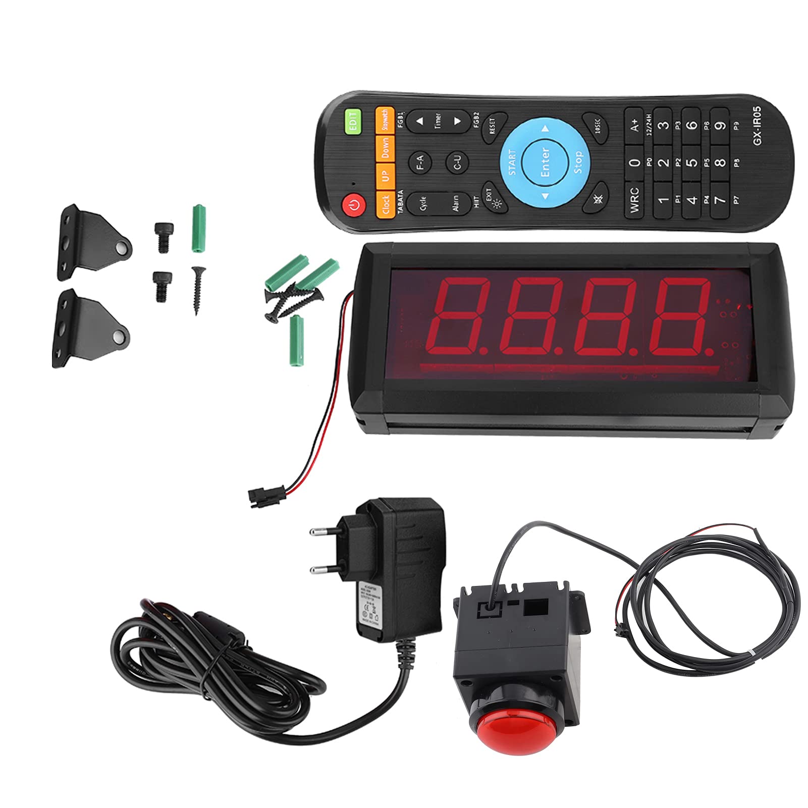 10-Sekunden-Challenge-Spiel-Timer, LED-Display, Fernbedienung, Kompakte Größe, Sichtweite Bis zu 15 m. Ziehen Sie den Kundenstrom in Einkaufszentren an (EU-Stecker)