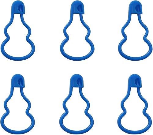 Miniatura 3 de XGNG 200 marcadores de plástico de doble calabaza para tejer, contador de puntada de ganchillo, marcadores de puntada de seguridad de plástico, clip