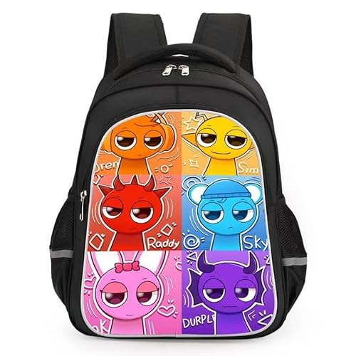 HOUJW Zaino con motivo animazione per donne e uomini, a doppio strato, animazione, dramma, commedia, stampa borse da viaggio per computer da viaggio, borsa per la scuola, C, Taglia unica