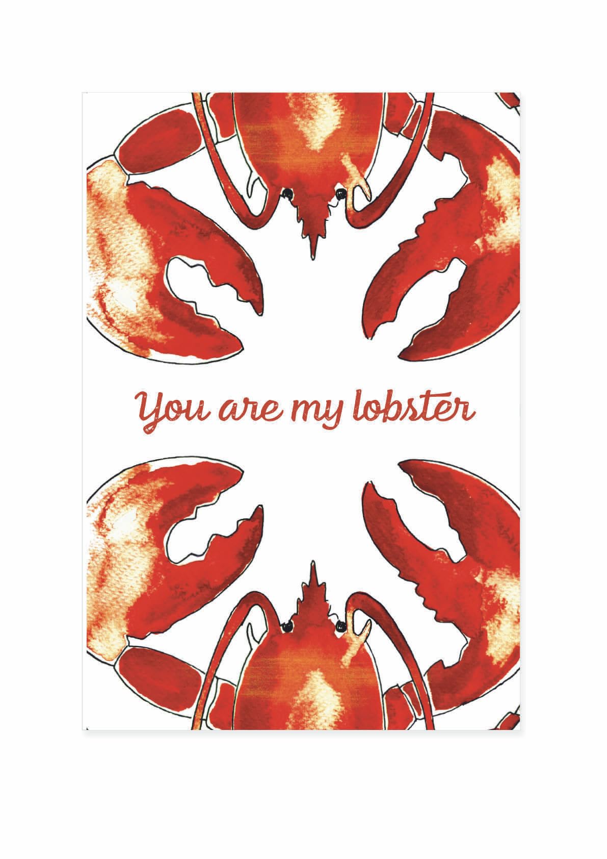 Paño de cocina "You're My Lobster" para compartir momentos especiales y románticos cocinando
