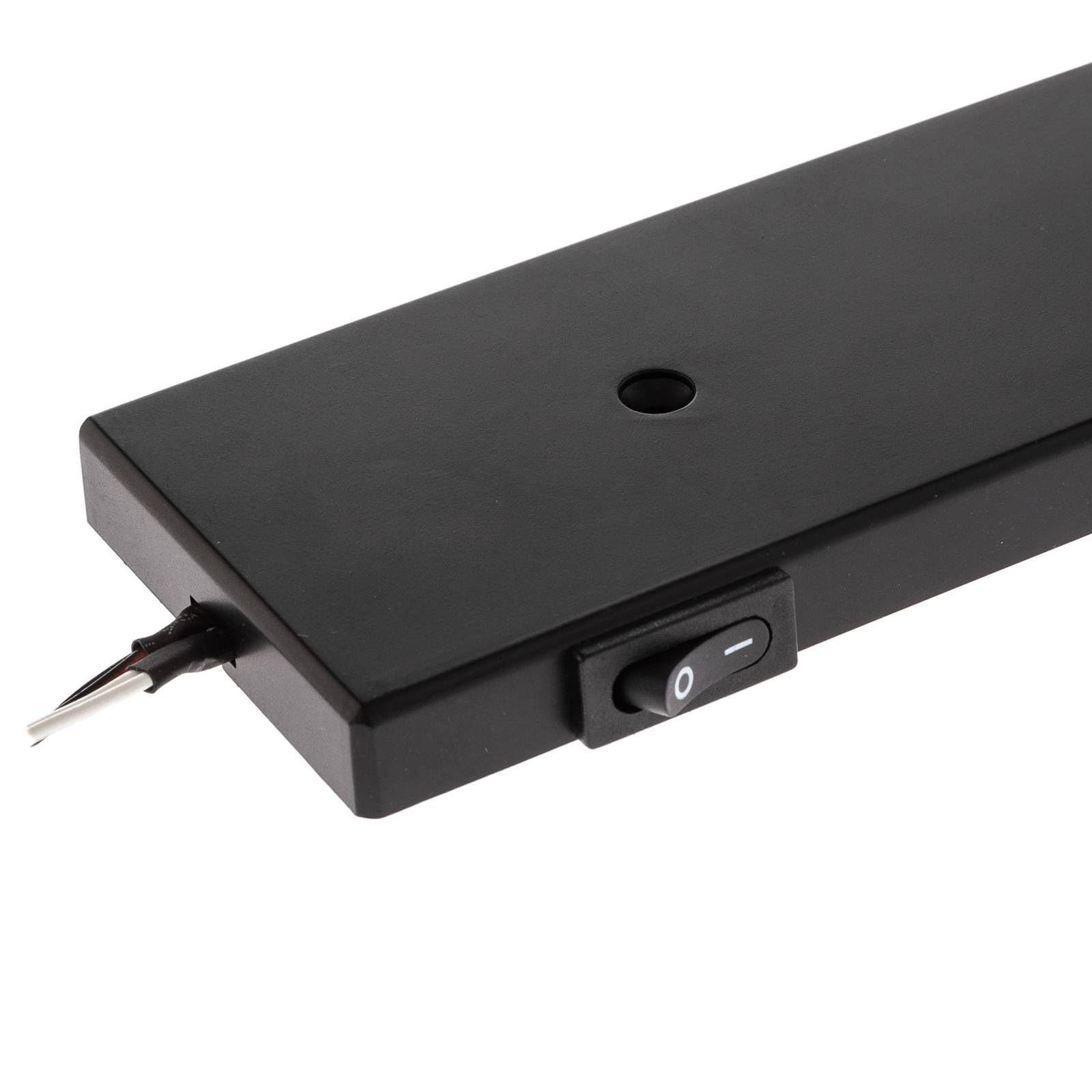 Lindby LED Lampes sous meuble Amaryll (Moderne) en Noir e. a. pour Cuisine (à 3 lampes,), Lampe