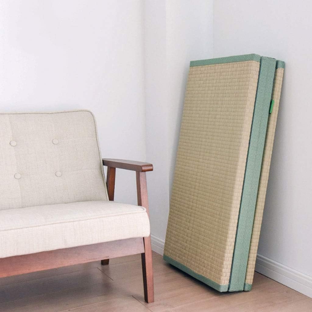 Tapis De Tatami Traditionnel Japonais, Matelas Pliable Portable, Herbe De Jonc Naturelle, Convient Pour Lit/espace De Méditation/yoga/salle Zen/salon De Thé Japonais 3,5 Cm D'épaisseur ( Size : 90*200