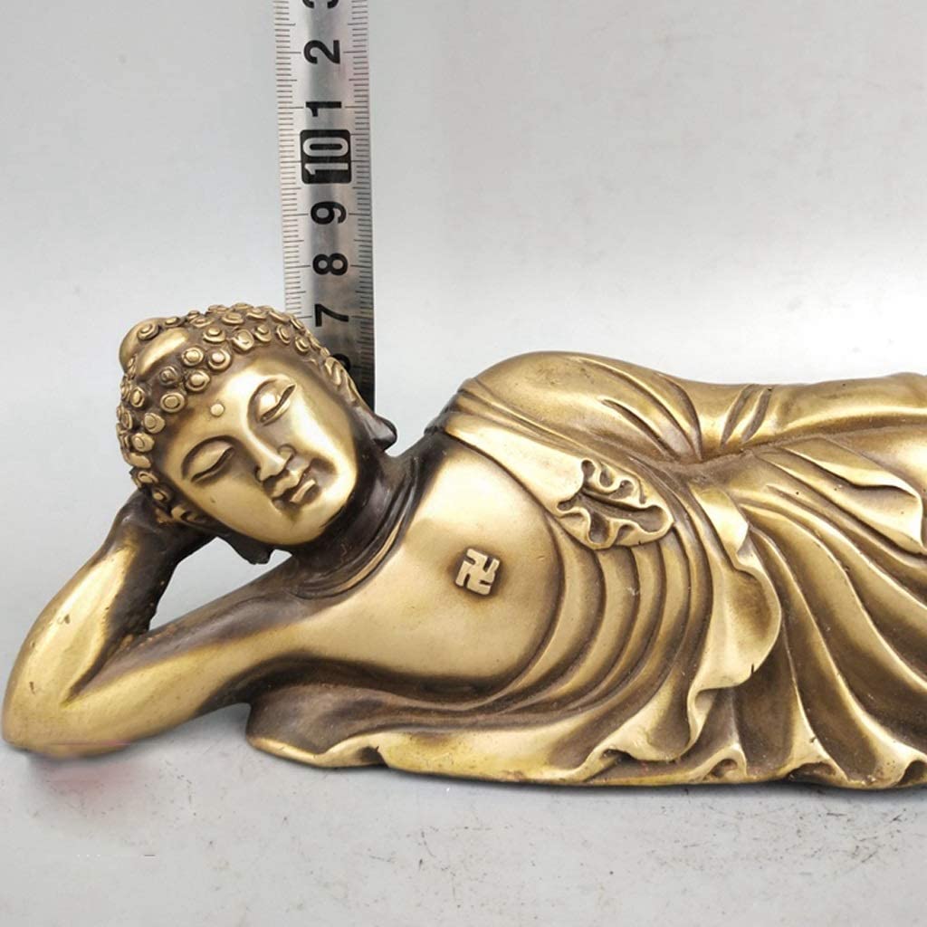 Figuras tibetanas/de Buda, Escultura de adoración Budista, decoración de Feng Shui, Estatua de Buda, Estatua de Buda reclinable, Escultura de meditación de Nirvana for Dormir, Figura Budista