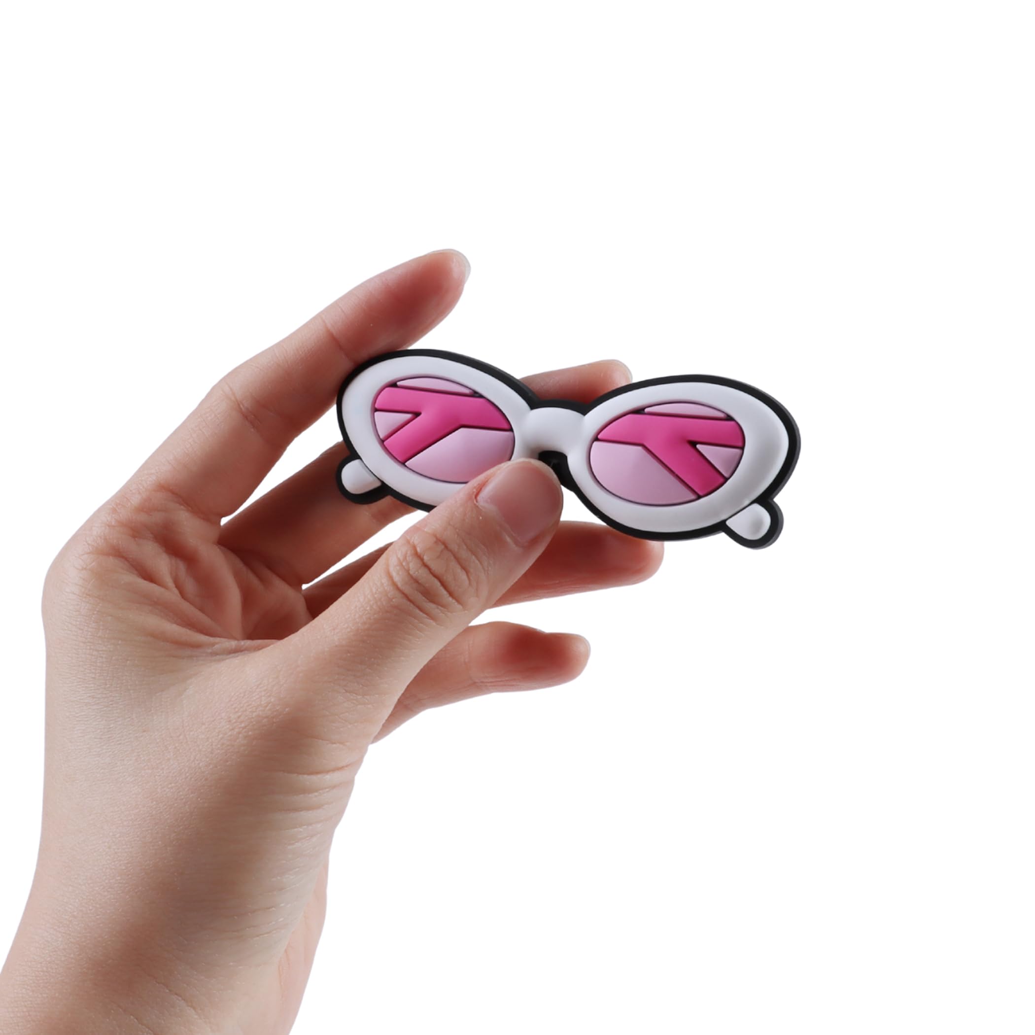 Vagocom Sunglasses Plastic Charm Accessory for Bogg Bag, 3.1 * 1.1inch/7.9 * 2.7cm Decorative for Rubber Beach Tote Handbag
