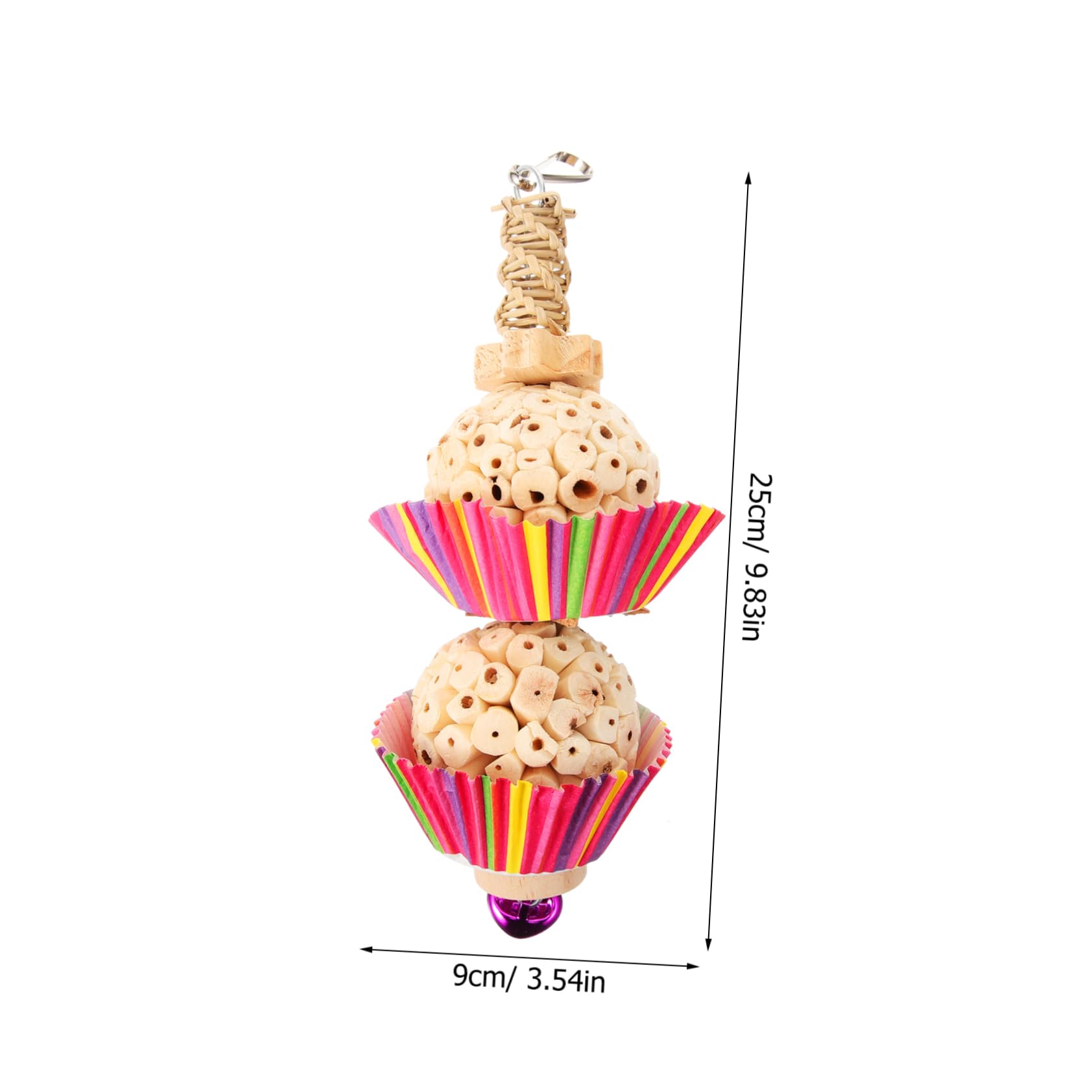 Jouet à Mâcher Suspendu pour Perroquet Accessoire Et pour Petits Oiseaux pour Calopsittes Et Conures Jouet Et Réutilisable pour Amusement Optimal