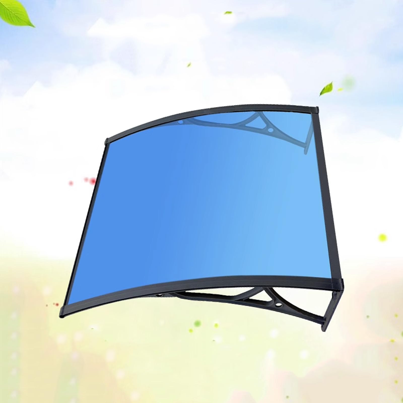 Auvent de fenêtre en polycarbonate premium de 2.5mm avec support ultra robuste