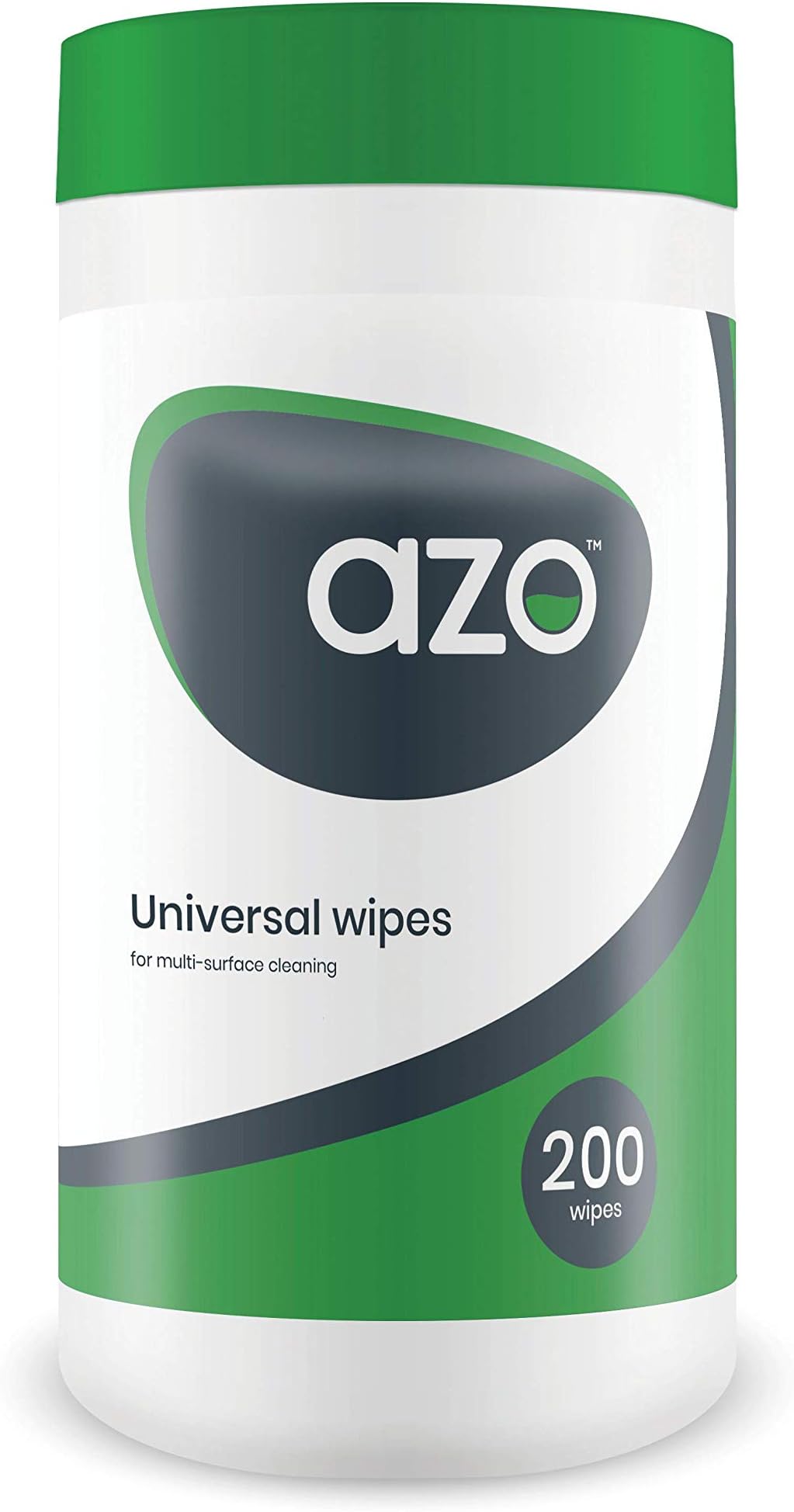 AZO Max Alcohol Free Hard Surface Wipes, Tube (200 pcs)