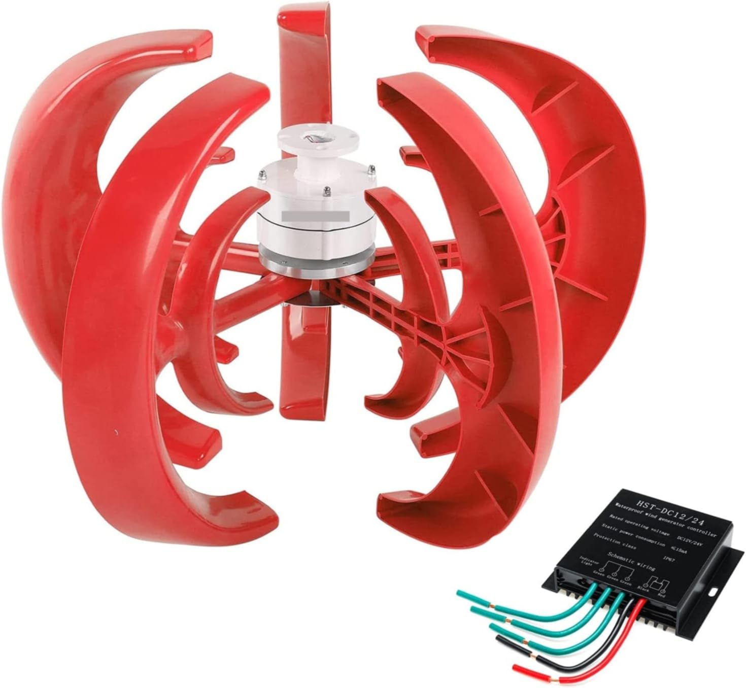 Leiser vertikaler Windkraftgenerator für den Hausgebrauch, 4000–6000 W, Anlauf bei niedrigen Windgeschwindigkeiten, 12–48 V