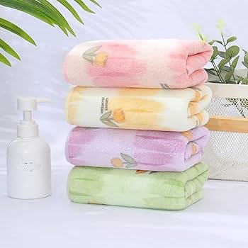 Amazon｜チューリップ柄 タオル 2枚セット 花柄 フェイスタオル