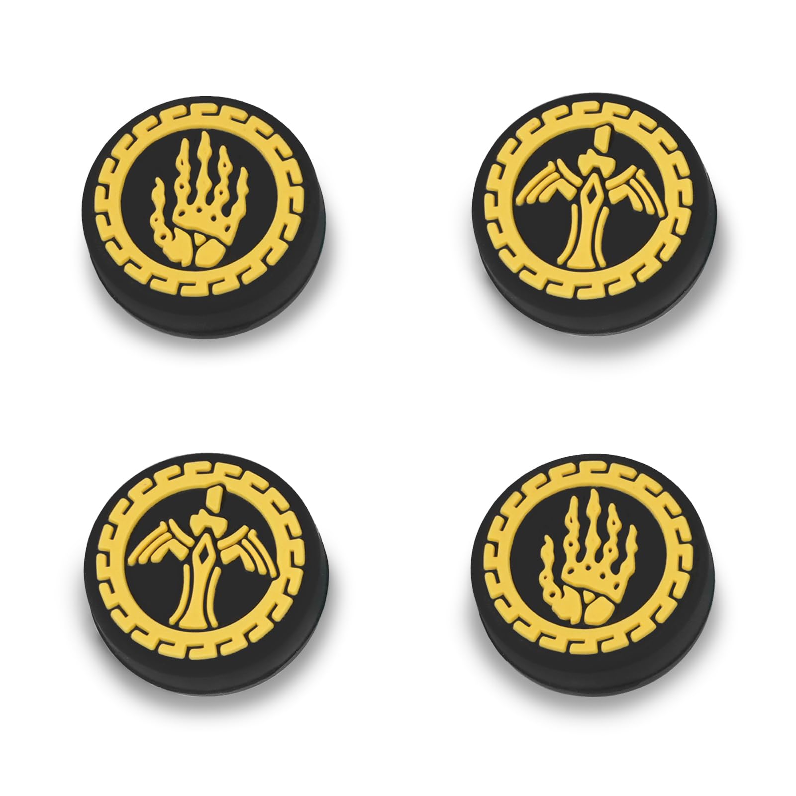 TIKOdirect Thumb Grips Caps for Switch & Lite & OLED Cute Soft Silicone Cover Set for Joy-Con Controller, Black