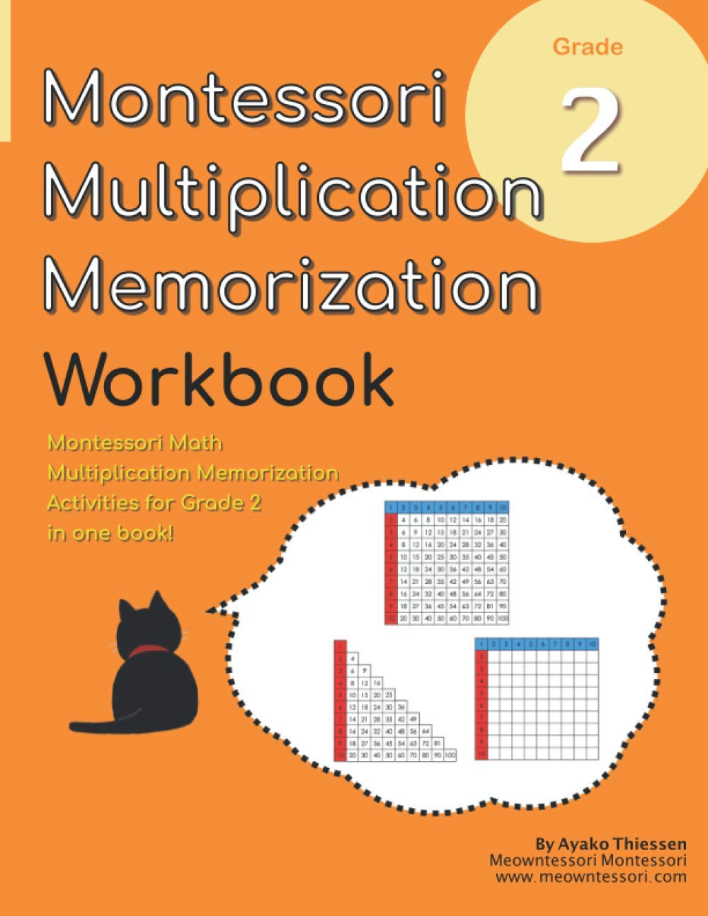 Grade 2 Montessori Math Multiplication Memorization Workbook: Montessori Multiplication Finger Charts Activities in One Book!