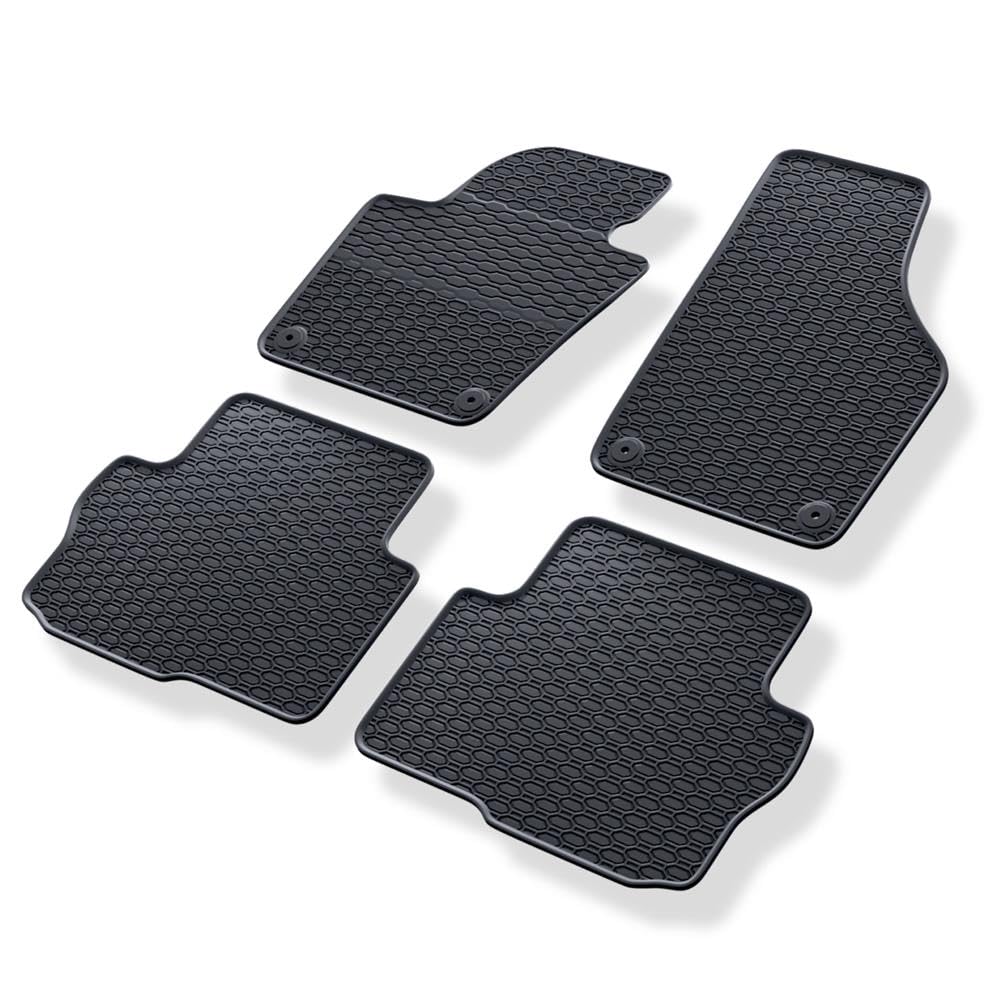Mossa Tappetini Auto In Feltro Per Volkswagen Sharan II (2010-2022) - Set 5 Pezzi - Nero - Antiscivolo - 3