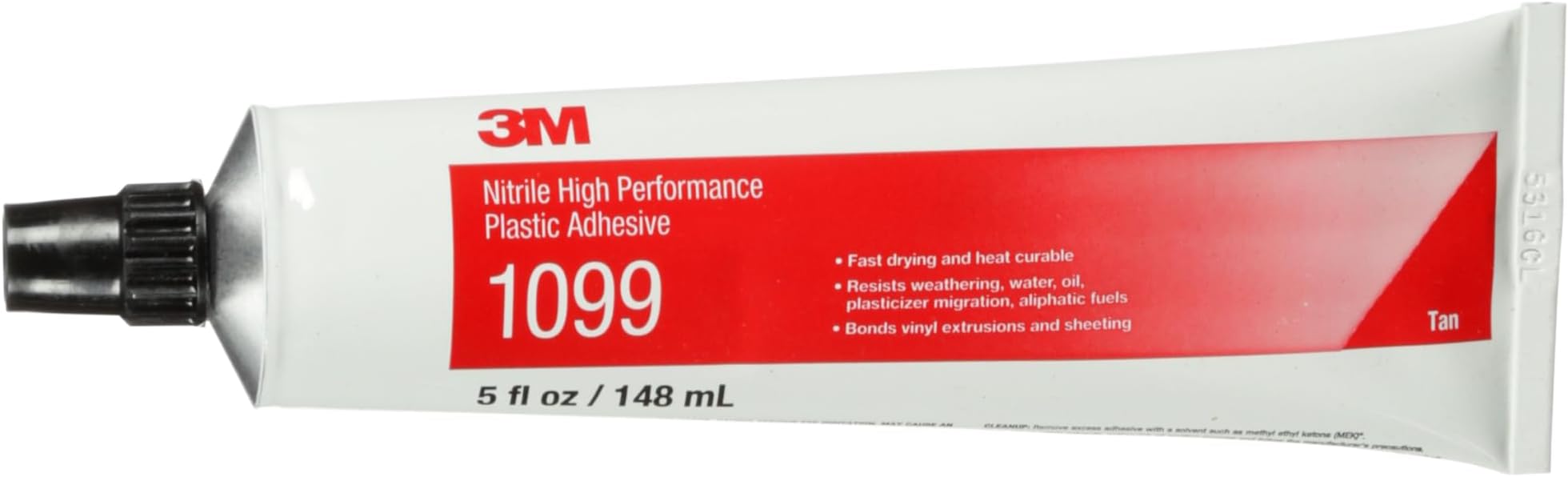 3M 1099 Tan Nitrile High Performance Plastic Adhesive, 5 Oun