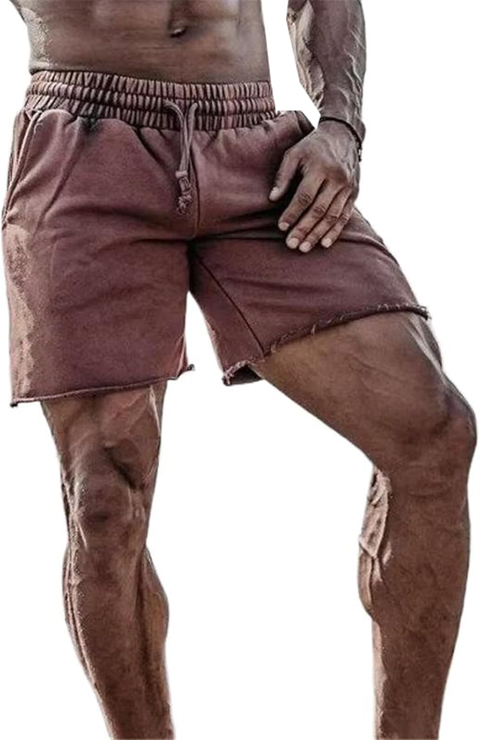 GUOYUXIAO Men's Casual Shorts Smooth Waist for Relaxing Travel